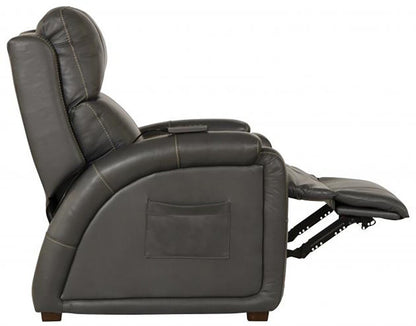 Catnapper - Reliever Power Headrest Power Lay Flat Recliner w/CR3 Heat/Massage/Lumbar/Zero Gravity in Gunmetal - 764795-7/1273-58/3073-58 veiw 9