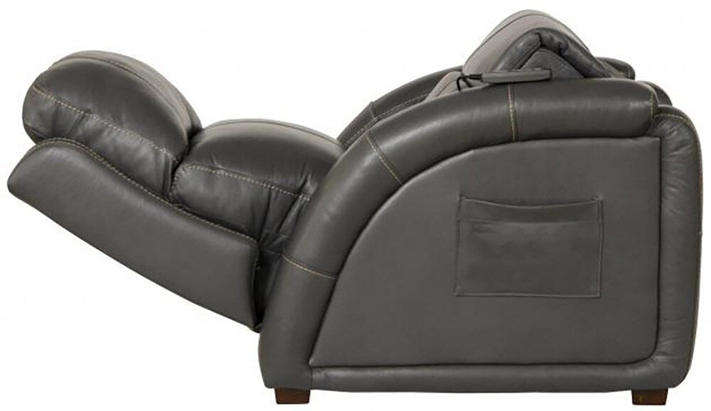 Catnapper - Reliever Power Headrest Power Lay Flat Recliner w/CR3 Heat/Massage/Lumbar/Zero Gravity in Gunmetal - 764795-7/1273-58/3073-58 veiw 10