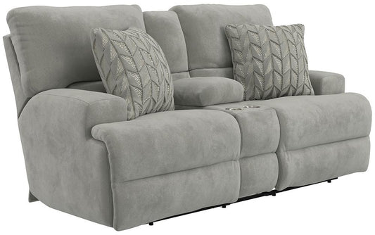 Catnapper - Renaldo Power Lay Flat Recl Console Loveseat w/Zero Gravity in Stone/Stone - 61289/1816-28/2371-28 view 1