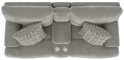 Catnapper - Renaldo Power Lay Flat Recl Console Loveseat w/Zero Gravity in Stone/Stone - 61289181628237128 veiw 5