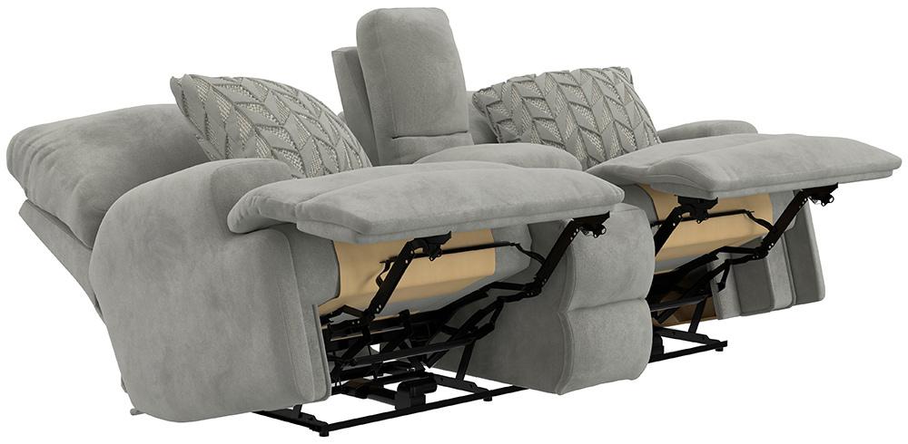 Catnapper - Renaldo Power Lay Flat Recl Console Loveseat w/Zero Gravity in Stone/Stone - 61289181628237128 veiw 6