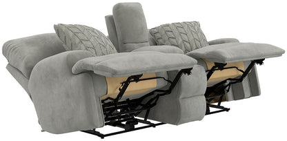 Catnapper - Renaldo Power Lay Flat Recl Console Loveseat w/Zero Gravity in Stone/Stone - 61289181628237128 veiw 6