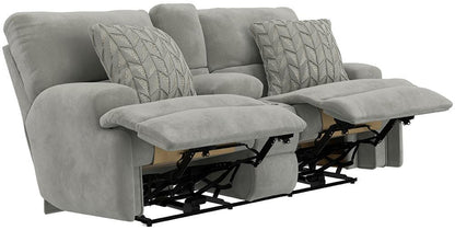 Catnapper - Renaldo Power Lay Flat Recl Console Loveseat w/Zero Gravity in Stone/Stone - 61289181628237128 veiw 12