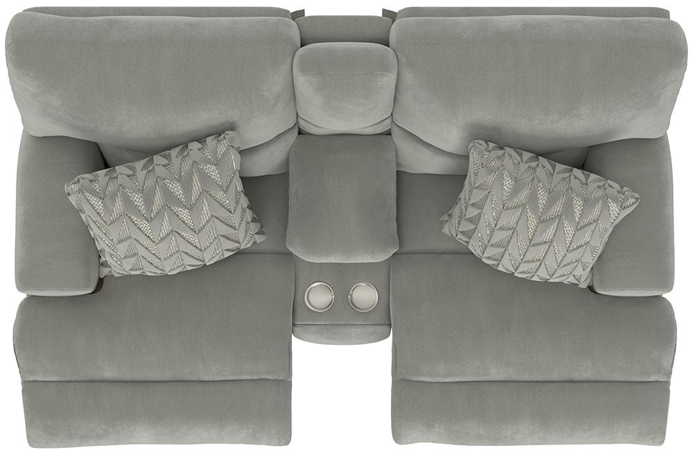Catnapper - Renaldo Power Lay Flat Recl Console Loveseat w/Zero Gravity in Stone/Stone - 61289181628237128 veiw 15