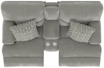 Catnapper - Renaldo Power Lay Flat Recl Console Loveseat w/Zero Gravity in Stone/Stone - 61289181628237128 veiw 15