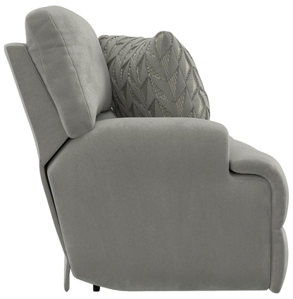 Catnapper - Renaldo Power Lay Flat Reclining Sofa w/Zero Gravity in Stone/Stone - 61281181628237128 veiw 4