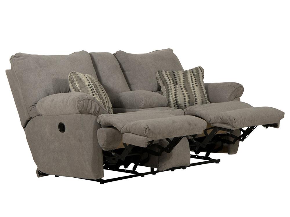Catnapper - Sadler Lay Flat Reclining Console Loveseat in Mica/Charcoal - 2419187518215438 veiw 3