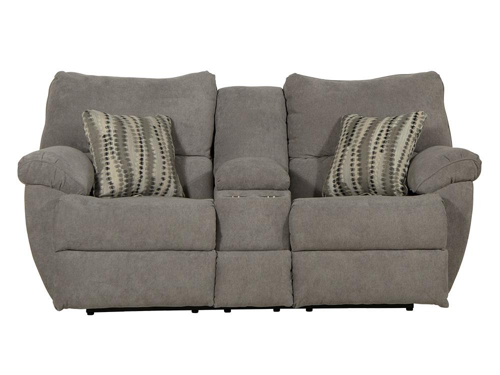 Catnapper - Sadler Lay Flat Reclining Console Loveseat in Mica/Charcoal - 2419187518215438 veiw 5