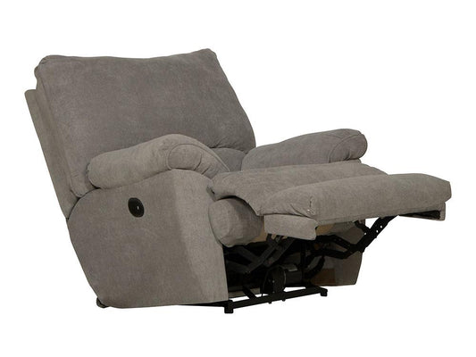 Catnapper - Sadler Power Lay Flat Recliner in Mica/Charcoal - 624107187518 veiw 2