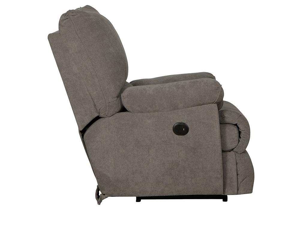 Catnapper - Sadler Power Lay Flat Recliner in Mica/Charcoal - 624107187518 veiw 5