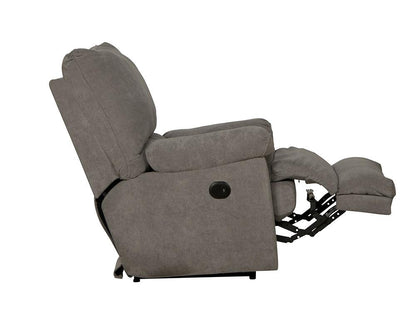 Catnapper - Sadler Power Lay Flat Recliner in Mica/Charcoal - 624107187518 veiw 6