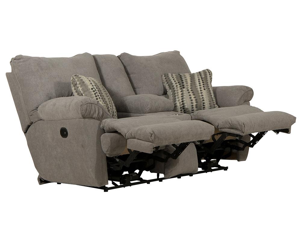 Catnapper - Sadler Power Lay Flat Reclining Console Loveseat in Mica/Charcoal - 62419187518215438 veiw 3