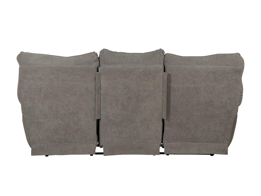 Catnapper - Sadler Power Lay Flat Reclining Sofa w/Drop Down Table in Mica/Charcoal - 62415187518215438 veiw 4