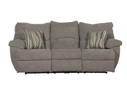 Catnapper - Sadler Power Lay Flat Reclining Sofa w/Drop Down Table in Mica/Charcoal - 62415187518215438 veiw 5