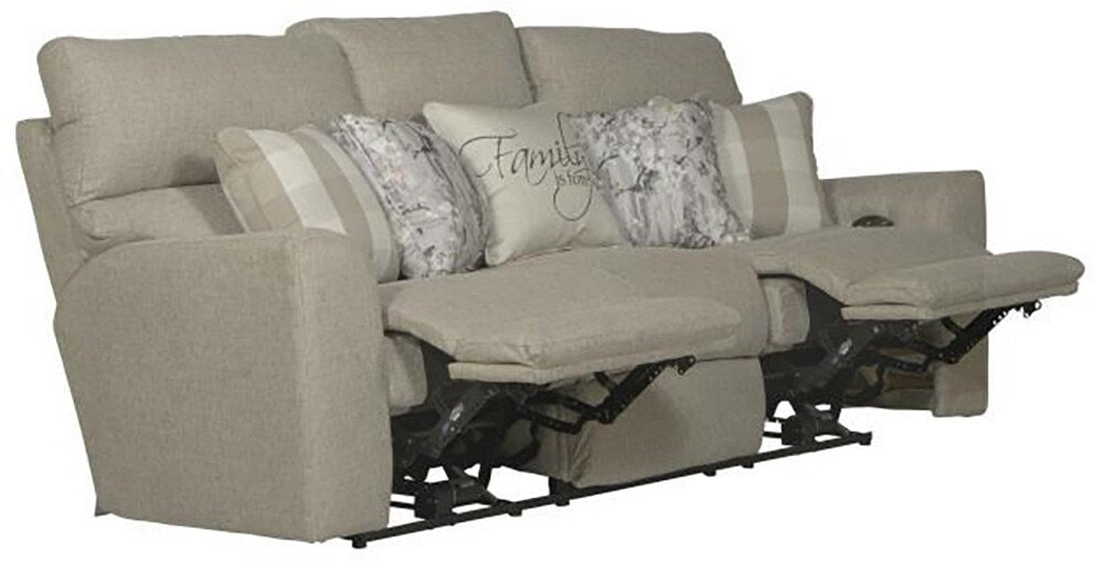 Catnapper - Searsport Power Headrest Reclining Sofa in Buff/Linen - 61801/1561-46/2533-16 veiw 3