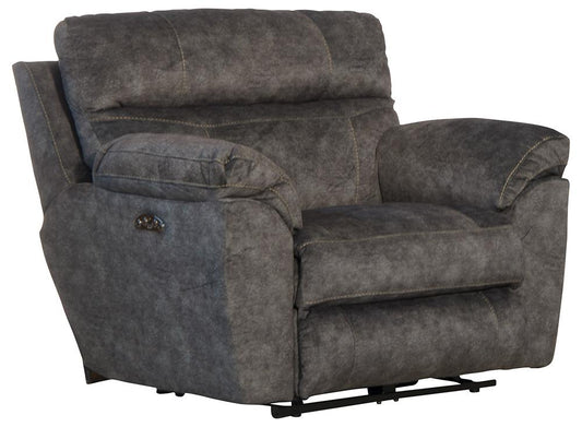 Catnapper - Sedona Power Headrest w/Lumbar Power Lay Flat Recliner in Smoke - 762220-7/2793-28 view 1