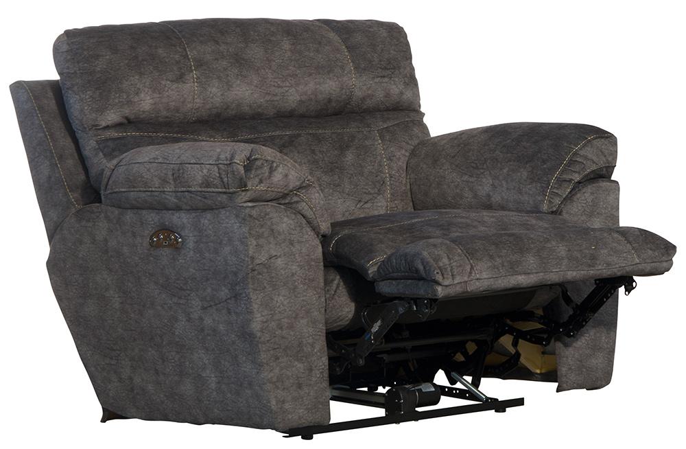 Catnapper - Sedona Power Headrest w/Lumbar Power Lay Flat Recliner in Smoke - 7622207279328 veiw 2