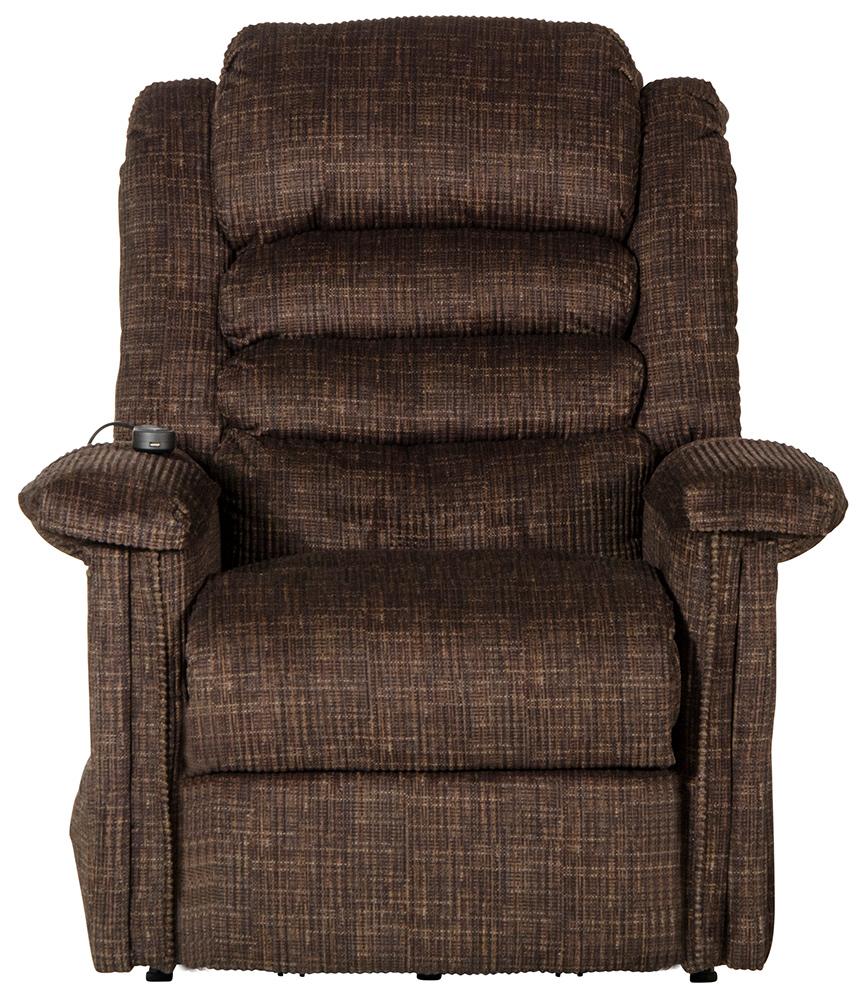 Catnapper - Soother Power Lift Full Lay-Out Chaise Recliner w/Heat & Massage in Chocolate - 4825/2001-09 veiw 3