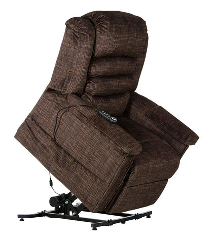 Catnapper - Soother Power Lift Full Lay-Out Chaise Recliner w/Heat & Massage in Chocolate - 4825/2001-09 veiw 4