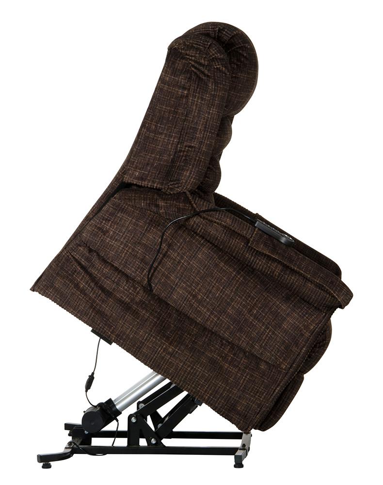 Catnapper - Soother Power Lift Full Lay-Out Chaise Recliner w/Heat & Massage in Chocolate - 4825/2001-09 veiw 5