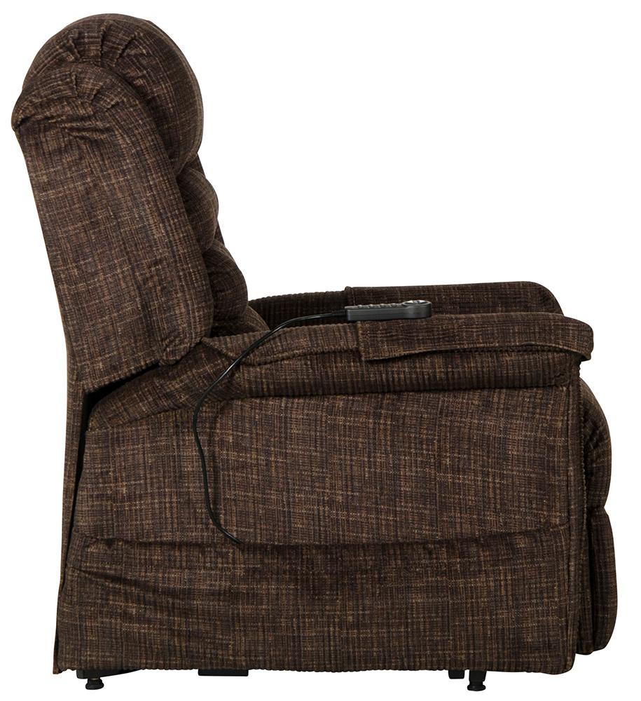 Catnapper - Soother Power Lift Full Lay-Out Chaise Recliner w/Heat & Massage in Chocolate - 4825/2001-09 veiw 6