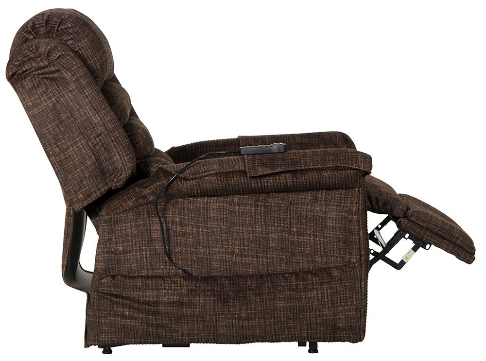 Catnapper - Soother Power Lift Full Lay-Out Chaise Recliner w/Heat & Massage in Chocolate - 4825/2001-09 veiw 7