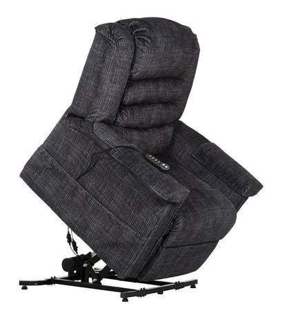 Catnapper - Soother Power Lift Full Lay-Out Chaise Recliner w/Heat & Massage in Smoke - 4825/2001-28 veiw 5