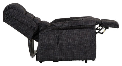 Catnapper - Soother Power Lift Full Lay-Out Chaise Recliner w/Heat & Massage in Smoke - 4825/2001-28 veiw 9