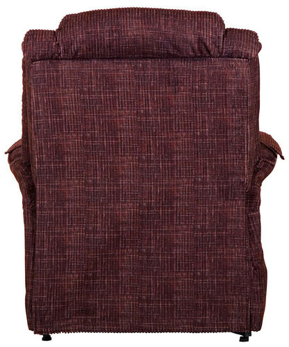 Catnapper - Soother Power Lift Full Lay-Out Chaise Recliner w/Heat & Massage in Wine - 4825/2001-34 veiw 3