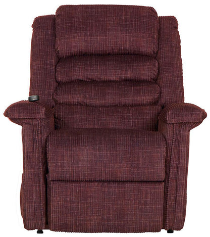 Catnapper - Soother Power Lift Full Lay-Out Chaise Recliner w/Heat & Massage in Wine - 4825/2001-34 veiw 4