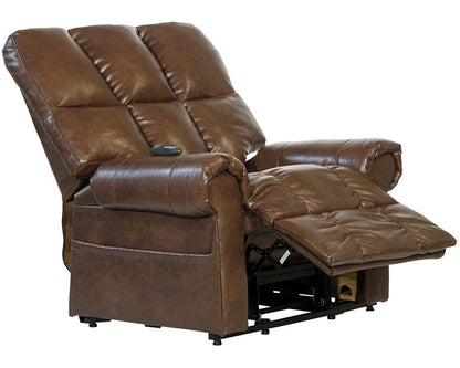 Catnapper - Stallworth Power Lift Full Lay-Out Chaise Recliner in Chestnut - 4898/1223-09/3023-09 veiw 3