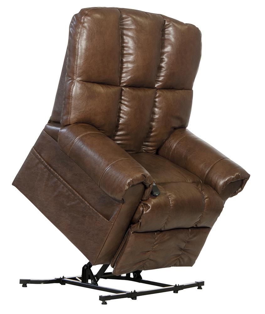 Catnapper - Stallworth Power Lift Full Lay-Out Chaise Recliner in Chestnut - 4898/1223-09/3023-09 veiw 5