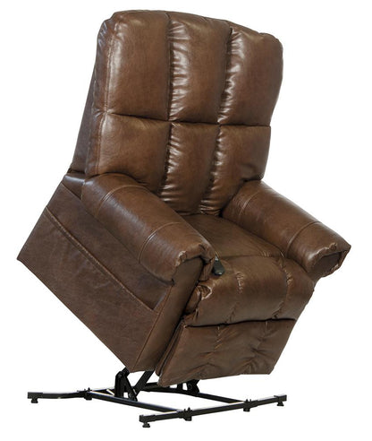 Catnapper - Stallworth Power Lift Full Lay-Out Chaise Recliner in Chestnut - 4898/1223-09/3023-09 veiw 5