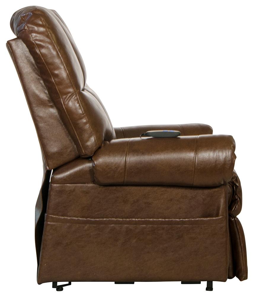 Catnapper - Stallworth Power Lift Full Lay-Out Chaise Recliner in Chestnut - 4898/1223-09/3023-09 veiw 7