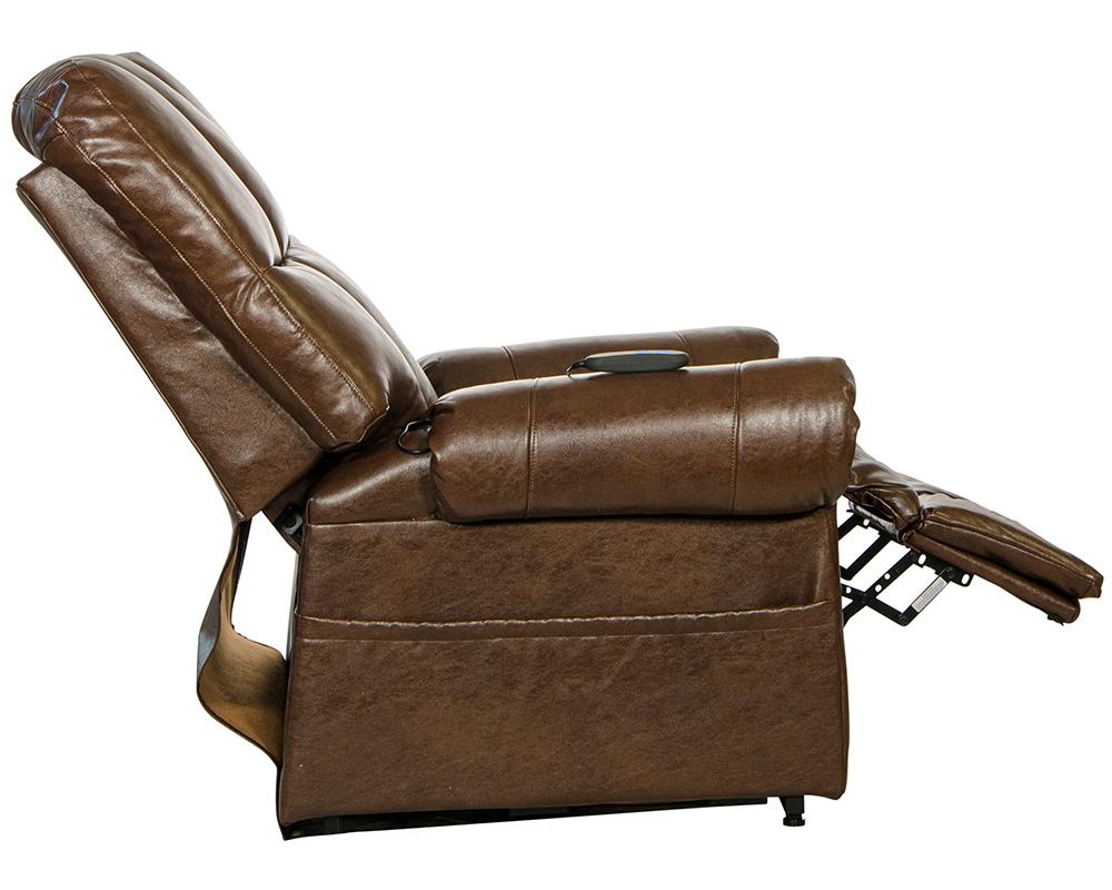 Catnapper - Stallworth Power Lift Full Lay-Out Chaise Recliner in Chestnut - 4898/1223-09/3023-09 veiw 8