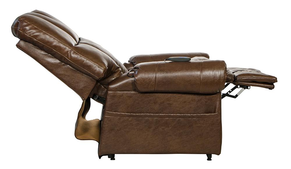 Catnapper - Stallworth Power Lift Full Lay-Out Chaise Recliner in Chestnut - 4898/1223-09/3023-09 veiw 9