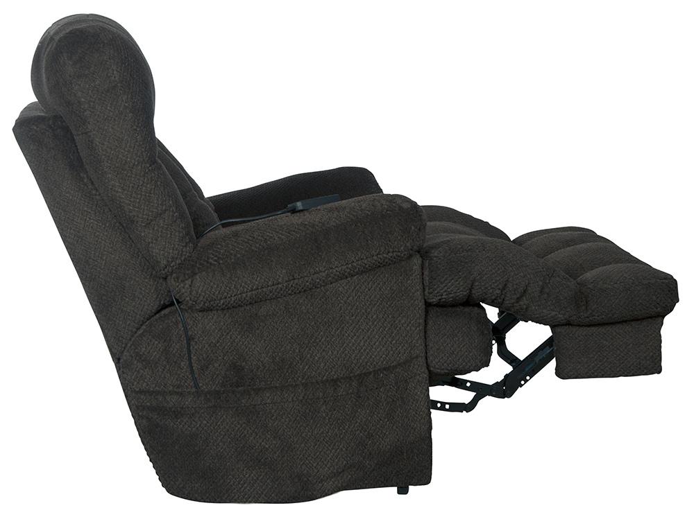 Catnapper - Sterling Power Headrest w/Lumbar Power Lay Flat Recliner w/Dual Heat & Massage in Pewter - 764788-7/1804-68 veiw 7