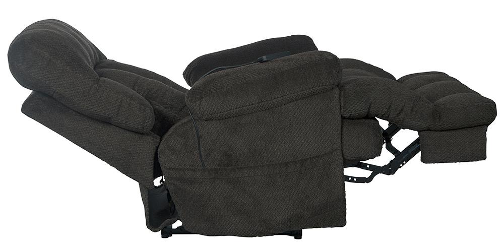 Catnapper - Sterling Power Headrest w/Lumbar Power Lay Flat Recliner w/Dual Heat & Massage in Pewter - 764788-7/1804-68 veiw 8