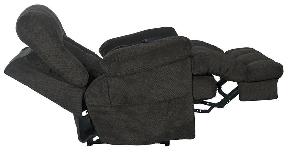 Catnapper - Sterling Power Headrest w/Lumbar Power Lay Flat Recliner w/Dual Heat & Massage in Pewter - 764788-7/1804-68 veiw 9