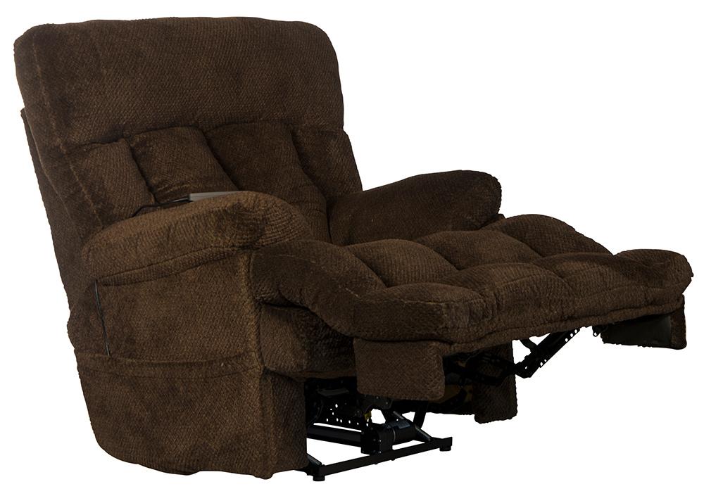 Catnapper - Sterling Power Headrest w/Lumbar Power Lay Flat Recliner w/Dual Heat & Massage in Chocolate - 764788-7/1804-39 veiw 3