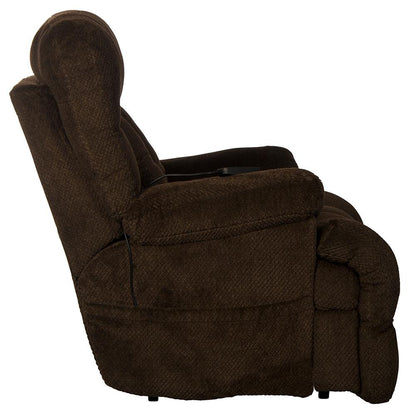 Catnapper - Sterling Power Headrest w/Lumbar Power Lay Flat Recliner w/Dual Heat & Massage in Chocolate - 764788-7/1804-39 veiw 6