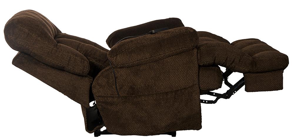 Catnapper - Sterling Power Headrest w/Lumbar Power Lay Flat Recliner w/Dual Heat & Massage in Chocolate - 764788-7/1804-39 veiw 8