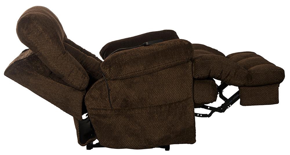 Catnapper - Sterling Power Headrest w/Lumbar Power Lay Flat Recliner w/Dual Heat & Massage in Chocolate - 764788-7/1804-39 veiw 9
