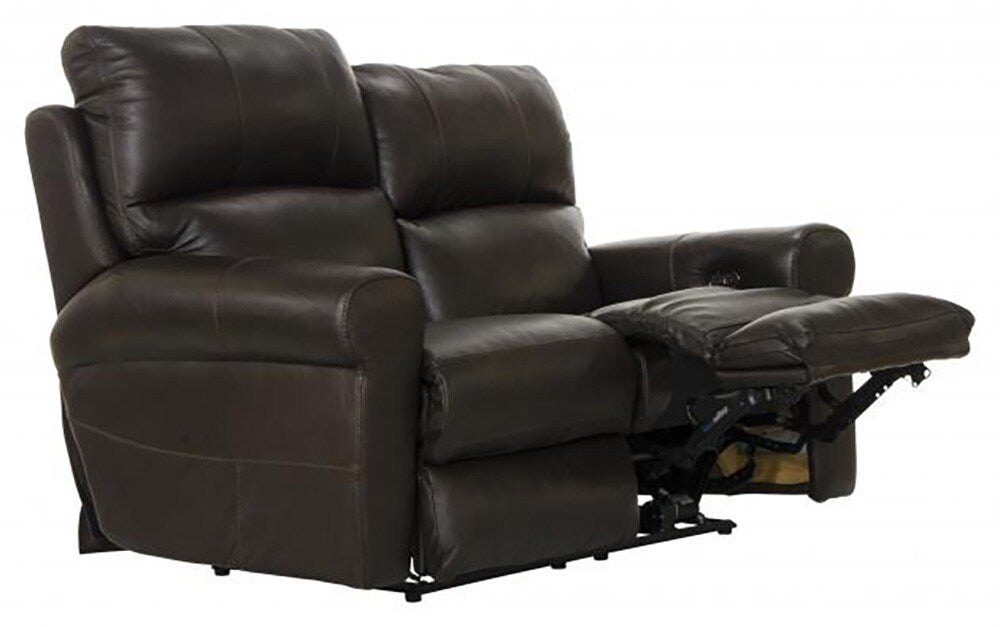 Catnapper - Torretta Power Lay Flat Reclining Loveseat in Chocolate - 64572/1273-89/3073-89 veiw 2