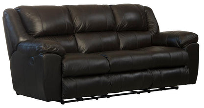 Catnapper - Transformer II Power Ultimate Sofa w/3 Recliners & Drop Down Table in Chocolate - 649145128429308429 veiw 1