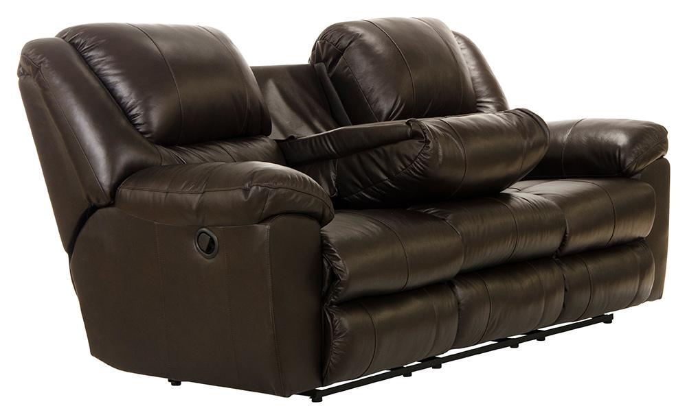 Catnapper - Transformer II Ultimate Sofa w/3 Recliners & Drop Down Table in Chocolate - 49145128429308429 veiw 9