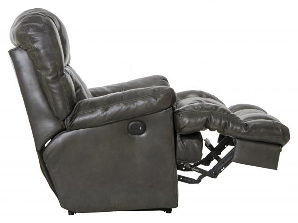Catnapper - Victor Power Lay Flat Chaise Recliner in Steel - 64764-7/1283-28/3083-28 veiw 7
