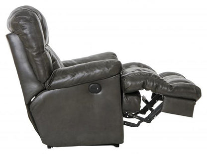 Catnapper - Victor Power Lay Flat Chaise Recliner in Steel - 64764-7/1283-28/3083-28 veiw 7