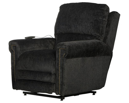 Catnapper - Warner Power Headrest w/Lumbar Power Lift Lay Flat Recliner w/Dual Motor & Extended Ottoman in Slate - 764862/1724-53 view 1