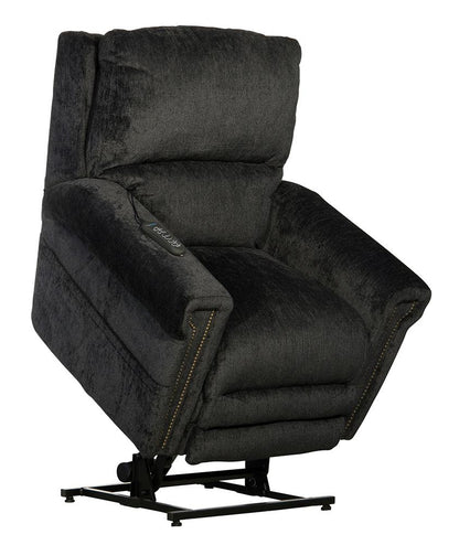 Catnapper - Warner Power Headrest w/Lumbar Power Lift Lay Flat Recliner w/Dual Motor & Extended Ottoman in Slate - 764862/1724-53 view 2